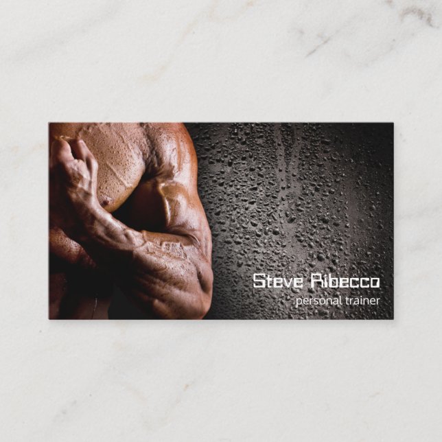 Cartão de visita pessoal do treinador da malhação (Frente)