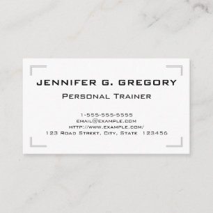 Cartão de visita pessoal elegante e elegante do