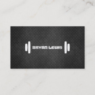 Cartão de visita pessoal metálico moderno do