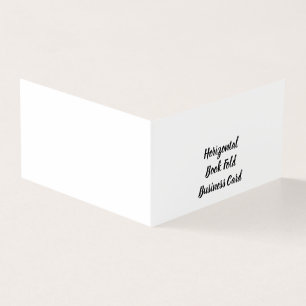 Cartão De Visita Pessoal Personalizado Standard Matte Dobrado 