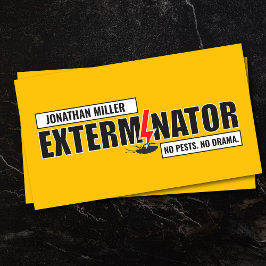 Cartão De Visita Pest Control Services - Exterminator