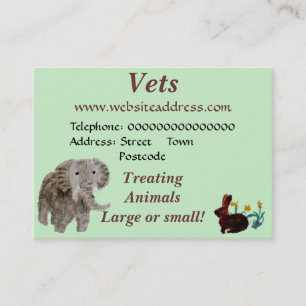Cartão De Visita Pet Art Selvagem