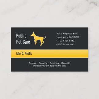 Cartão De Visita Pet Care