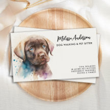 Pet Care Cog Labrador Retriever Watercolor Art
