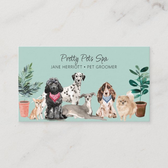 Cartão De Visita Pet Grooming Spa (Frente)