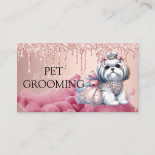 Cartão De Visita Pet Grooming Spa Salon Puppy