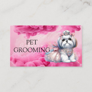 Cartão De Visita Pet Grooming Spa Salon Puppy