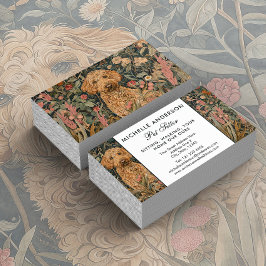 Cartão De Visita Pet Sitter Dog Walker Goldendoododle Cottagecore