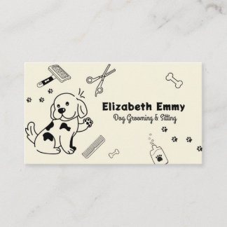 Cartão De Visita Pet Sitter & Groomer