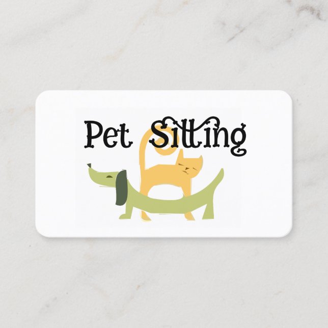 Cartão De Visita pet sitting (Frente)