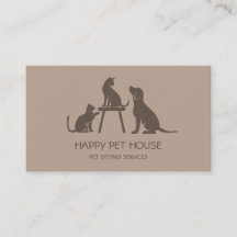 Pet Sitting Dog Caminhando com Cat Veterinarian Bu