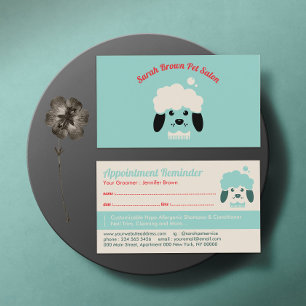 Cartão De Visita Pet Spa Salon Nomeação Lembrar Cachorro
