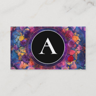 Cartão De Visita Pétalas Vivas Design de Mandala Floral