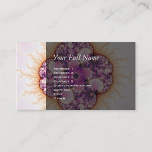 Cartão De Visita Petallic - arte do Fractal