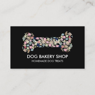 Cartão De Visita Petiscos Caseiros para Cães Black Bone