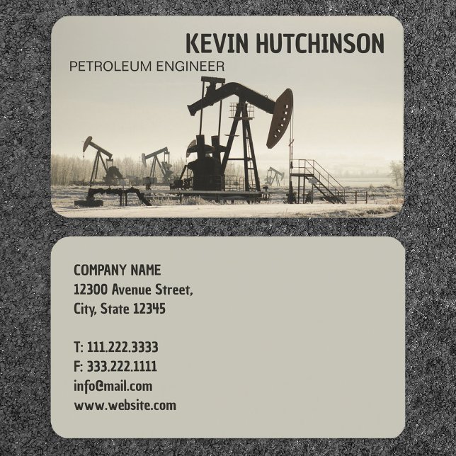 Cartão De Visita Petróleo e Gás (Oil and Gas Business Cards)