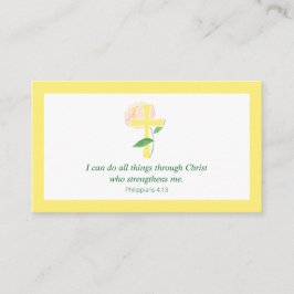 Cartão De Visita Phil. 4:13 I can do all things Scripture Card