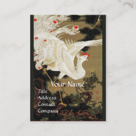 Cartão De Visita PHOENIX DE AMOR FLYING,Penas brancas,Monograma de 