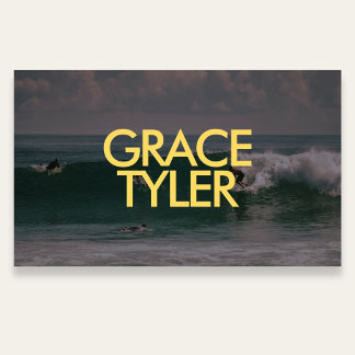 Cartão De Visita Photo Bold Modern QR Code White Business Card