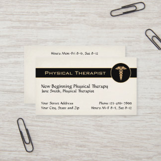 Cartão De Visita Physical Therapist Therapy Business Cards