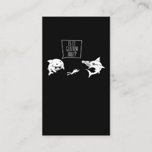 Cartão De Visita Piada Engraçada de Humor de Tubarão Scuba