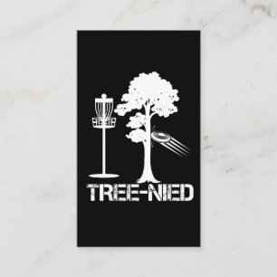 Cartão De Visita Piada Frisbee  de jogador de golfe de disco engra