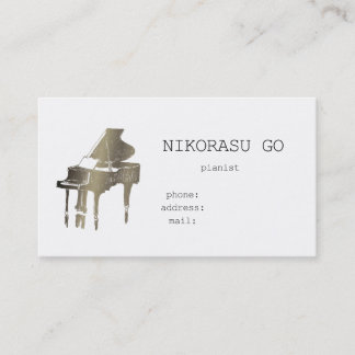 Cartão De Visita pianist
