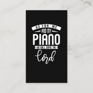 Cartão De Visita Pianista Cristão Música Religiosa Lorde Piano Pl