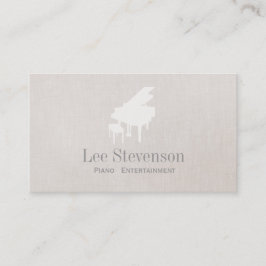 Cartão De Visita Pianista de Piano Grande Piano