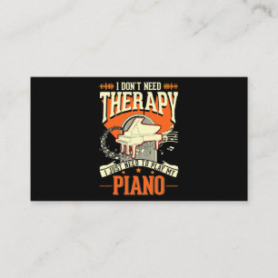 Cartão De Visita Pianista Piano Therapy Piano Player 3