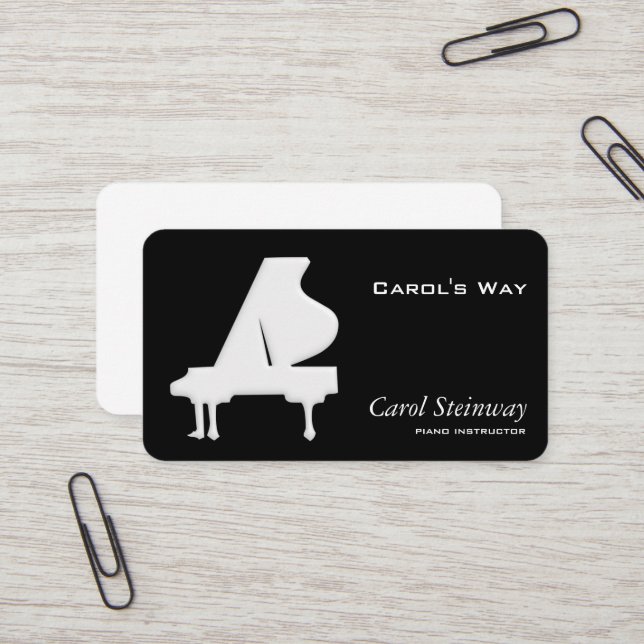Cartão De Visita Piano (Frente/Verso In Situ)