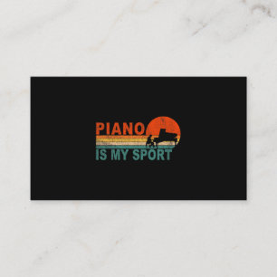 Cartão De Visita Piano É O Meu Esportivo Jogador De Piano De Teclad