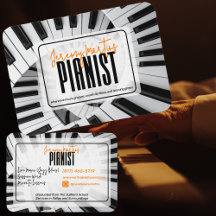 Piano Moderno Espirais Preto&Branco Laranja Pianis