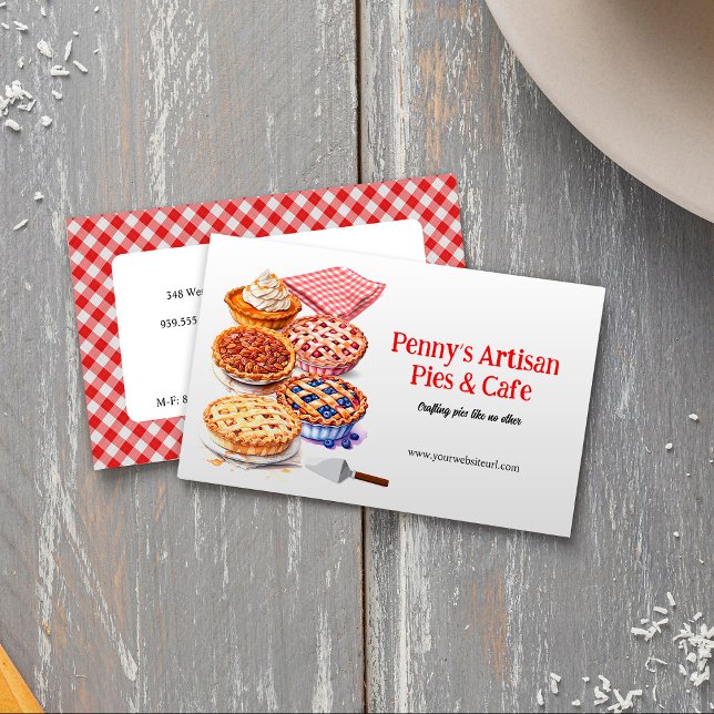 Cartão De Visita Pie Shoppe (Pie Shoppe Business Card)