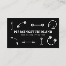 Cartão De Visita Piercing de Corpo de Artefactos de Joia de Metal P