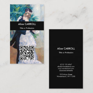 Cartão De Visita Pierre-Auguste Renoir - City Dance - Código QR