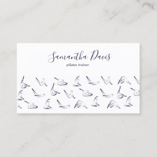 Cartão De Visita Pilates Instructor Pilates trainer Business Card