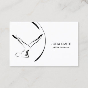 Cartão De Visita Pilates Instrutor Pilates Possui Dois Lados