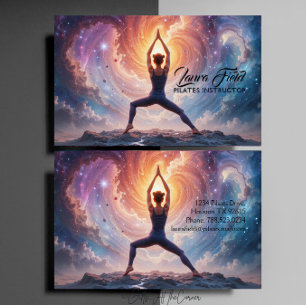 Cartão De Visita Pilates Yoga Instrutor Cosmos