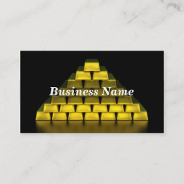 Cartão De Visita Pilha de bares Dourados