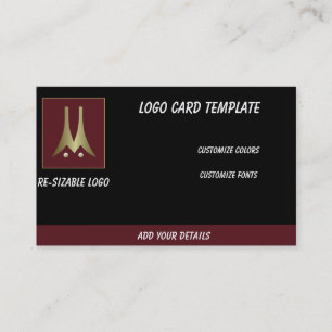 Cartão De Visita Piloto de Gráfico Aeronáutico Vermelho de Drone 