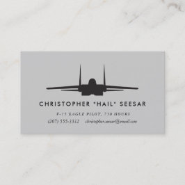 Cartão De Visita Piloto poderoso de F-15 Eagle