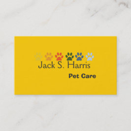 Cartão De Visita Pinças Brilhantes Imprime o Pet Care