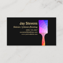 Cartão De Visita Pincel da Roda Colorido, Pincel da Roda Colorido