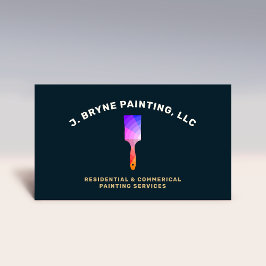 Cartão De Visita Pincel da Roda do Pintor da Casa