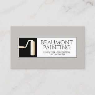 Cartão De Visita Pincel do Pintor da Casa