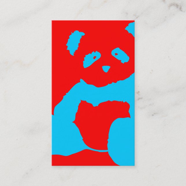 Cartão De Visita pincel panda (Frente)