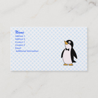 Cartão De Visita pinguim do pepe