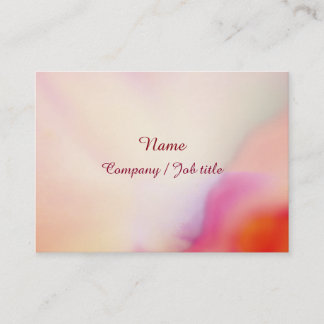 Cartão De Visita Pink Chic Cute Dressy Multicolor Artwork