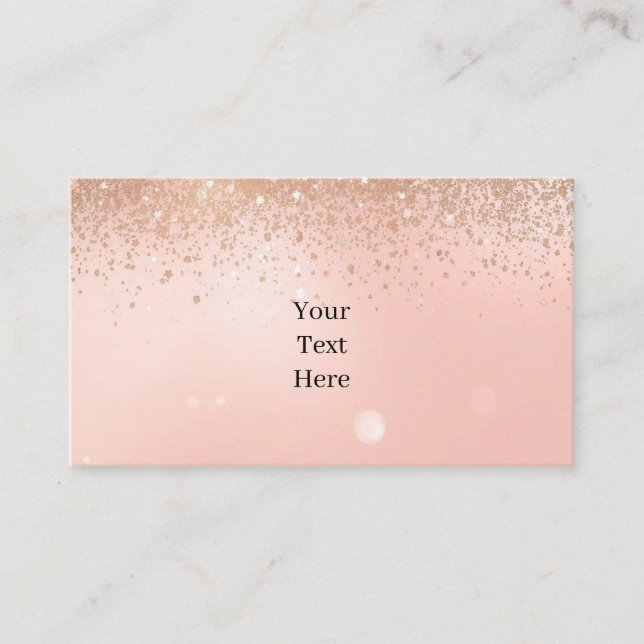 Cartão De Visita Pink Glam Beauty Business Card (Frente)